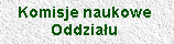 Komisje naukowe